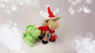Dino And Reindeer Wallpaper Christmas