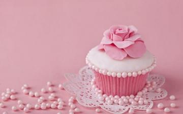 Pink Cake Wallpaper Top Background