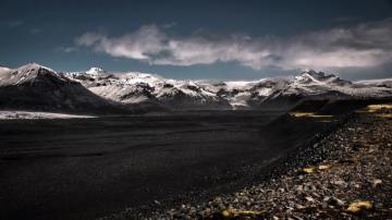 Wallpaper Id Dark Sky Mountains Nature Landscape