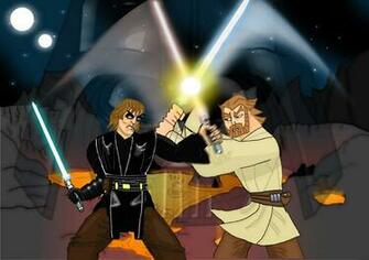 Anakin Vs Obi Wan Wallpaper By Mr