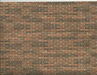 Materials Masonry Red Brick Wallpaper Embossed Used