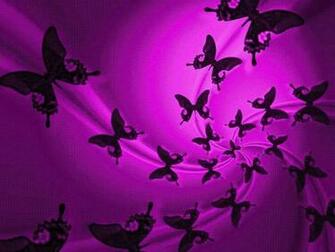 Purple Butterfly Background Wallpaper