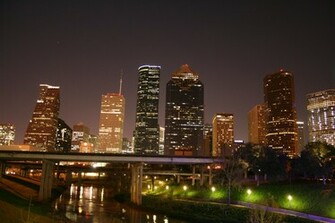 File Downtown Houston Skyline Night Jpg Wikipedia The
