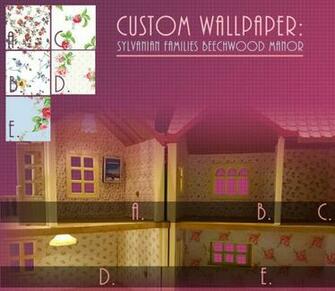 Wallpaper For Sylvanian Families Beechwood Hall Sf4531 Calico Critters