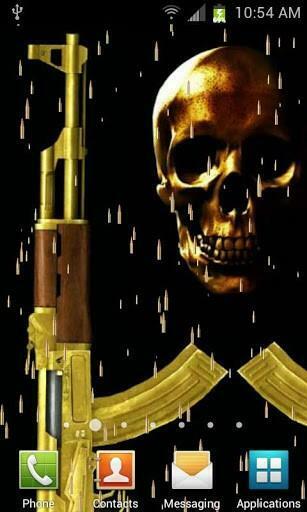 Bigger Gold Ak47 Live Wallpaper For Android Screenshot