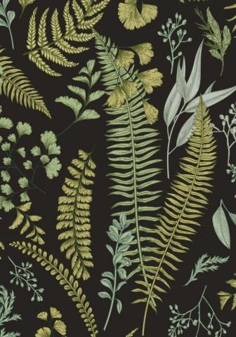 Botanical Green Leaves Wallpaper Fern
