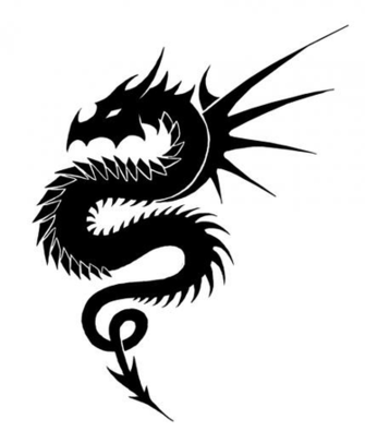Dragon Black And White Tribal Wallpaper Cliparts That You Can