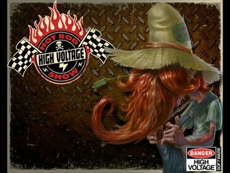 Redneck High Voltage Hot Rod Show Wallpaper