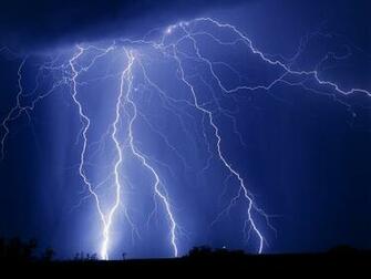Multiple Strikes Weather Wallpaper Image Featuring Lightning