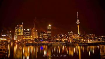 Golden City Auckland Nature Sky HD Desktop Wallpaper