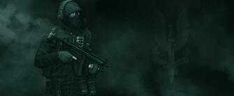 Image Soldiers Gas Mask Headphones Assault Rifle Special Air