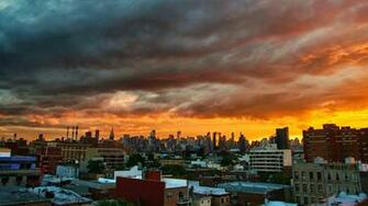 Astoria Sunset Skyline Wallpaper