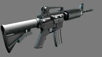 M4a1 Weapon Gun Military Rifle Police Te Wallpaper Background