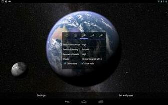 Earth And Moon In Gyro 3d Live Wallpaper For Android