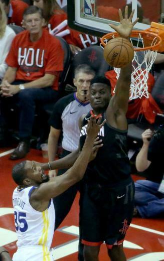 Houston Rockets Clint Capela Blocks A Shot By Golden State