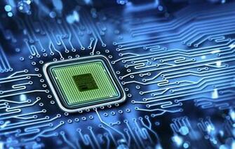 Wallpaper Blue Chip Color Fee Track Processor Hi Tech