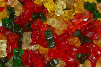 Rainbow Gummy Bear Wallpaper Background Misc