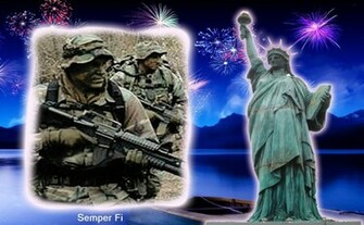Semper Fi America Wallpaper