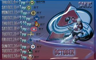 Joe Sakic Colorado Avalanche Schedule Wallpaper By Fan