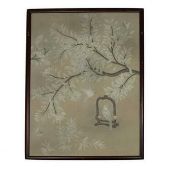 Chinoiserie Chic Framed Wallpaper Panels