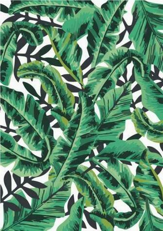 Tropical Glam Banana Leaf Print Art By Boltsandglitter