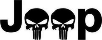 1pc Shipping Waterproof Wallpaper Wall Sticker Dc00802 Skull Jeep