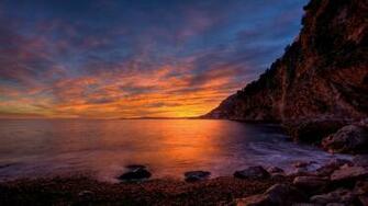 Sunset Landscapes Nature HDr Photography New HD Wallpaper
