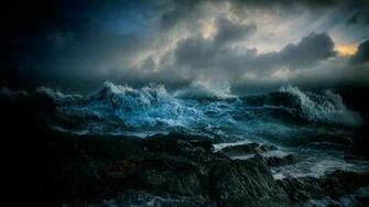 Stormy Ocean Wallpaper Modern