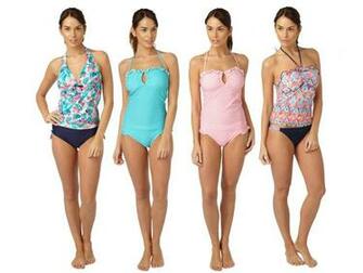 Womens Tankini Set Halter Or Strapless Swimwear Swimsuit Vest And