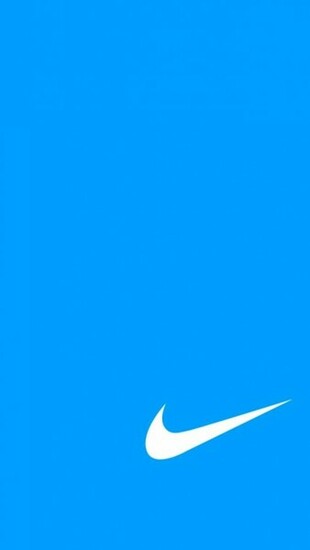 Blue Nike iPhone Wallpaper