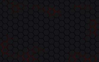 Black Background Red Mesh The Hexagons Wallpaper