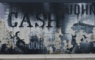 Johnny Cash Wallpaper Art On Wall Awesome HD Wallpaperpicture For