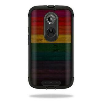 Moto X 2nd Gen Case Cover Wrap Sticker Skins Wood Style