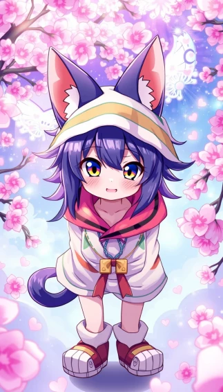 Anime Catboy Wallpaper