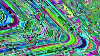 Fluorescent Abstract Painting Wallpaper