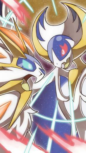 Wallpaper Solgaleo And Lunala Battle HD