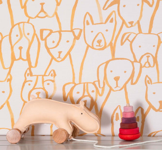 Adorable Pink Puppies Wallpaper