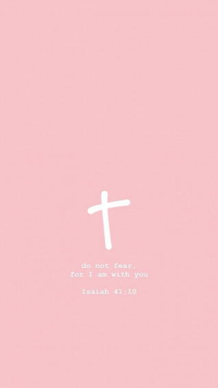 Light Pink Christian Wallpaper With Inspirational Bible Verse