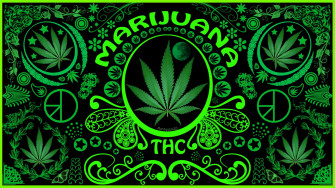 I Love Weed Trippy Wallpaper On