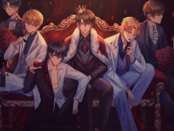 Wallpaper Shoujo Crown Couch Anime Boys Resolution