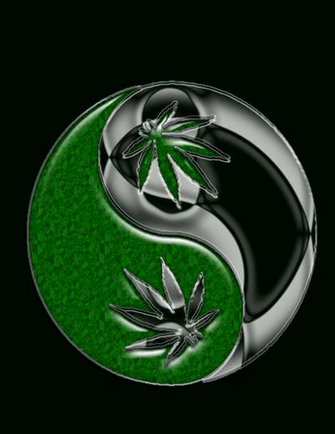Marijuana Yin Yang By Meetmaria