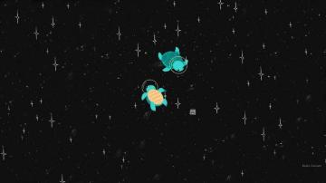 Space Turtles I Only Expanded The Background Not My Drawing