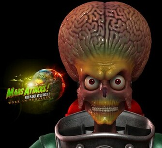 Mars Attacks Alien Wallpaper