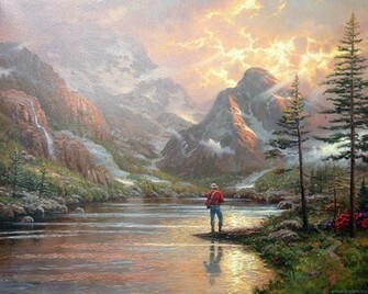Thomas Kinkade Wallpaper Art