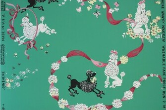 Rosie S Vintage Wallpaper With Poodles