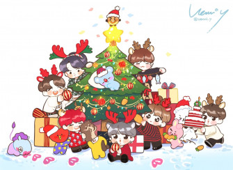 Top Bts Cartoon Wallpaper HD