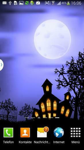 Mit Halloween Live Wallpaper Kommt Ein Bewegter