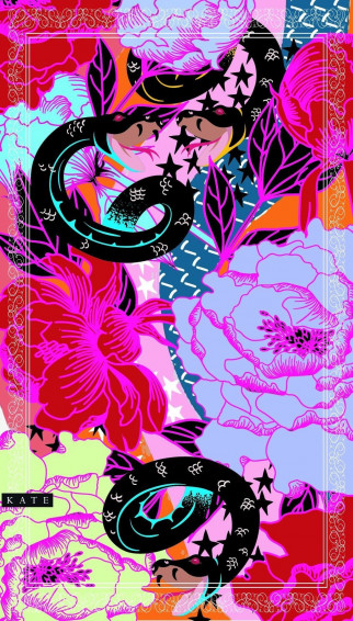 Trippy Edgy Pink Aesthetic Wallpaper
