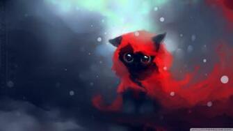 Red Riding Hood Cat Wallpaper HD