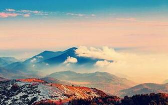 Mountain Forest Landscape Fog Lake UltraHD 4k Wallpaper